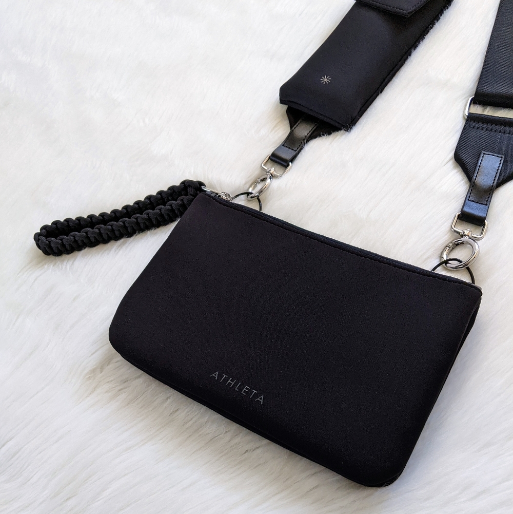 Athleta Revive Modular Black Crossbody Bag Like New - Picture 2 of 14
